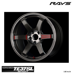 送料無料 レイズ VOLK RACING TE37 SAGA SL (PG)(18inch) 9.5J-18 +45 5H-114.3 (18インチ) 5H114.3 9.5J+45【4本セット 新品】