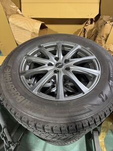 225/65R17 4本セット冬タイヤBRIDGESTONE BLIZZAK DM-V3バリ山2021年製 17x7J PCD114.3/5H　CX-５など