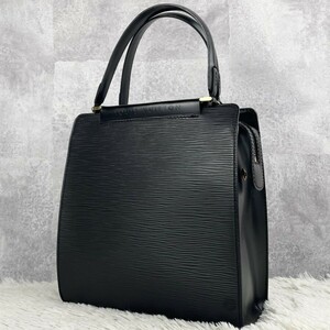 極美品 ルイヴィトン LOUISVUITTON フィガリ PM エピ ハンドバッグ トートバッグ ビジネスバッグ メンズ オールレザー ロゴ型押し ファスナ