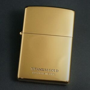 ゴージャス オイルライター ZIPPO 永久保証付き アーマー チタンコーティング ゴールド シンプル 傷に強い 専用紙箱 プレゼント ギフト