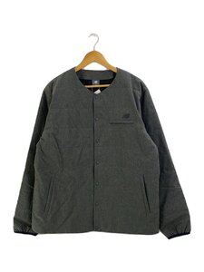 NEW BALANCE◆ジャケット/XL/ポリエステル/GRY/無地/AMJ45638