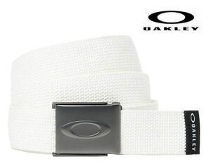 [送料無料]OAKLEY(オークリー)　エリプス ウェブベルト　ホワイト　ELLIPSE WEB BELT