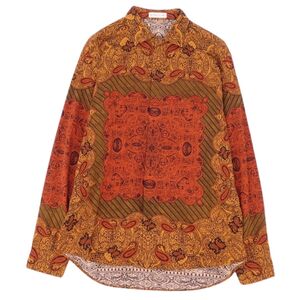 美品 エトロ ETRO シャツ ロングスリーブ 長袖 ペイズリー柄 コットン トップス メンズ L マルチカラー cf08do-rm10f11441