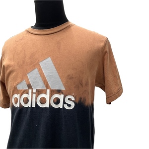 アメリカ古着 90s adidas ロゴ Tシャツ カナダ製 / ブリーチ 2トーン 90年代 ヴィンテージ パフォーマンス ヴィンテージ オールド