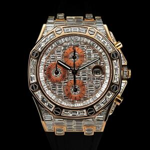 AUDEMARS PIGUET オーデマピゲ ロイヤルオークオフショア クロノグラフ ローズゴールド バゲットダイヤモンド