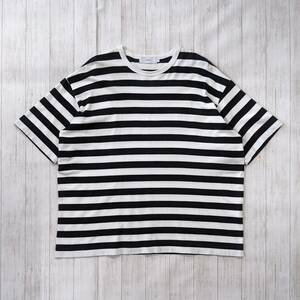 Graphpaper/グラフペーパー/Border S/S Tee/クルーネックボーダーTシャツ/ワイドシルエット/ゆったり