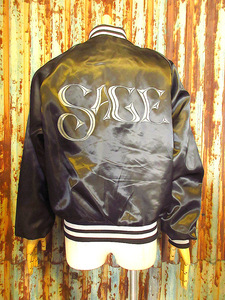 ビンテージ80’s●Pla-Jac SAGEナイロンスタジアムジャケットsize 40-M-42●241108k4-m-jk-std 1980sスタジャン古着メンズアウター