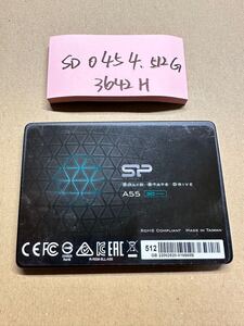 SD0454【中古動作品】SP A55 内蔵 SSD 512GB /SATA 2.5インチ動作確認済み 使用時間3642H