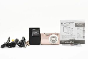 [美品] CASIO カシオ EXILIM EX-Z300 ピンク メモリーカード付属 コンパクトデジタルカメラ 即決送料無料/#2157124A