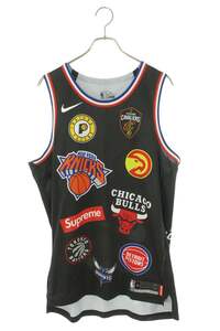 シュプリーム タンクトップ 18SS NBA Teams Authentic Jersey サイズ:L NBAチーム総ロゴメッシュタンクトップ 中古 HJ12