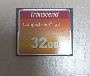 1円スタート CFカード コンパクトフラッシュ Transcend 32GB CompactFlash133