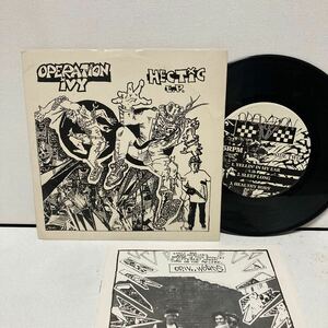 7インチ OPERATION IVY Hectic E.P. RANCID ブックレット付