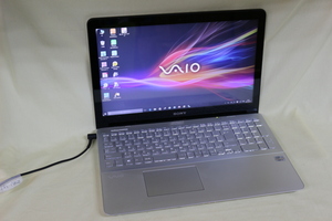 中古ノートパソコン SONY VAIO SVF15A1A1J Windows10 COREi5 8GB 1TB 15.5inchワイド HD テンキー付 Bluetooth・カメラ内蔵 OS有 代引き可