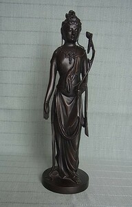 【伝-26】 高さ38㎝　仏像　合金　観音仏　中古品　日本仏教美術　