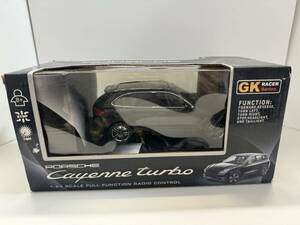 25243A●Porsche Cayenne Turbo ポルシェ カイエン ターボ 黒 1/24 GK RACER Series ラジコン 現状品