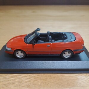 1/43 ミニチャンプス MINICHAMPS ミニカー/Saab 900 Cabriolet 1995 red/サーブ 900 カブリオレ レッド