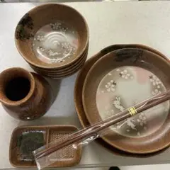 兎さくら10個食器セット