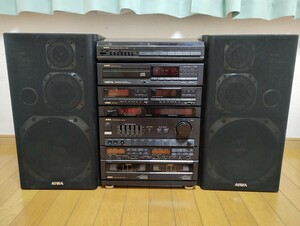 全国送料無料！ジャンク　AIWA CDS-555　通電確認済み システムコンポレコード