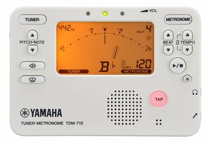 全国送料無料！ポストに投函・YAMAHA TDM-710IV アイボリー チューナー/メトロノーム