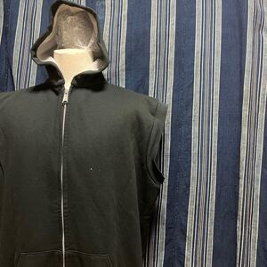 カーハート系列 旧タグ 80s 90s muleskins sweat hoodie parker vest usa 80年代 90年代 アメリカ製 スウェット パーカー ベスト 黒