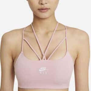 新品未使用 送料無料★NIKEナイキ★DRI-FIT INDY BRAライトサポートブラトップ/Mサイズピンク★スポブラトレーニングヨガピラティス送料込