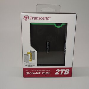 FBA出品済 【未使用未開封】 Transcend トランセンド 耐衝撃 TS2TSJ25M3S 外付けHDD 2TB ハードディスク HDD テレビ録画 対応 no.090-7