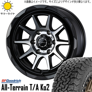 215/65R16 サマータイヤホイールセット ハイエース (BFGoodrich All-Terrain KO2 & MUDVANCE06 6穴 139.7)