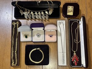 ネックレス 指輪　ブレスレット 遺品整理 整理品　まとめ売り　 アクセサリー ネックレスチェーン リング レトロ ヴィンテージ ジュエリー