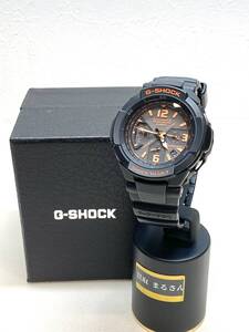 1675-1489 １円スタート ☆ 電波受信 充電状態良好 ☆ CASIO カシオ G-SHOCK GW3000B スカイコックピット ブラック/オレンジ 