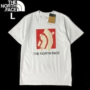 1円～!売切!【正規新品】THE NORTH FACE SHORT SLEEVE LOGO PLAY TEE 半袖 Tシャツ US限定 上質 男女兼用 アウトドア(L)白 180902-15