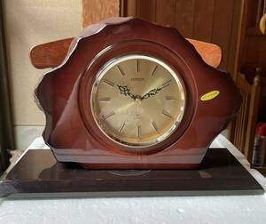 CITIZEN 置時計 木製 シチズン 楓材　アンティーク
