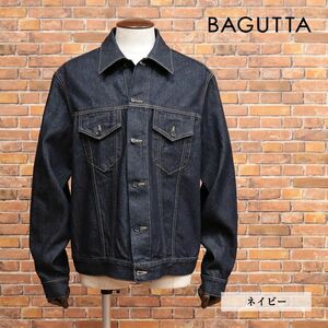 23AW/BAGUTTA/Lサイズ/Gジャン LEE_ELFJ デニム ジャケット ブルゾン 無地 イタリア製 ビッグシルエット 新品/紺/ネイビー/jc127/