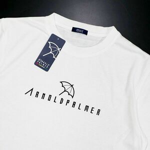 ●送料390円可能商品 アーノルドパーマー ARNOLD PALMER 新品 メンズ シンプル 半袖 Tシャツ 白 Lサイズ[4991865T-75-L]一 三 弐★QWER★