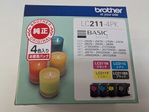 2189）未使用 ブラザー brother LC211-4PK インクカートリッジ 純正