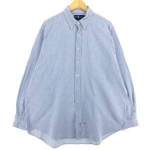 古着 ラルフローレン Ralph Lauren The Big Oxford 長袖 ボタンダウンストライプシャツ メンズXL /eaa453847 ss2501_30