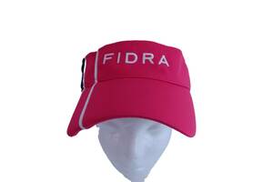 【感謝セール】【美品】FIDRA(フィドラ) サンバイザー ピンク紺 レディース フリーサイズ ゴルフ用品 2005-0962 中古