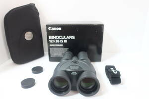 Canon キャノン BINOCULARS 12×36 IS III 元箱付 訳あり #3031