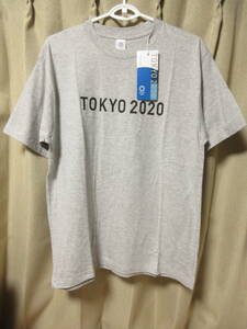 未使用★東京オリンピック 2020★半袖 Tシャツ バックプリント★L★グレー