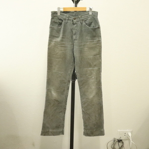 V875 80sビンテージ リーバイス LEVIS 517 ブーツカット コーデュロイパンツ TALONジッパー■1980年代製 31インチ グレー アメカジ 70s 90s