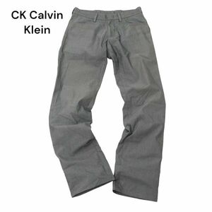 CK Calvin Klein カルバンクライン 通年 ヘリンボーン★ ストレッチ スラックス パンツ Sz.29　メンズ 日本製　C4B02310_5#R