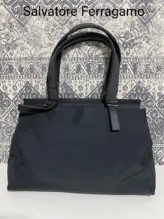 【美品】Salvatore Ferragamo フェラガモ トートバッグ 黒