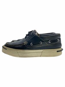 visvim◆デッキシューズ/US8/NVY/レザー