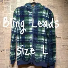 Bling Leads フリースボアパーカー size L