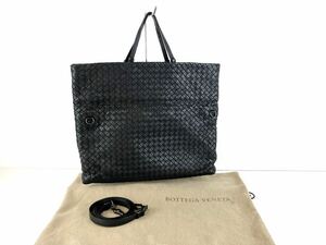 【ST141】BOTTEGAVENETA ボッテガヴェネタ トートバッグ ショルダーバッグ 2way レザー レディース メンズ ブラック B00665491T