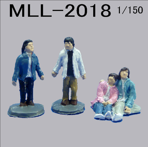 1/150 Nゲージに最適！フィュギュアシリーズ　　MLL2018　カップル