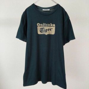 onitsuka tiger オニツカタイガー　デカロゴ　ロゴtシャツ 半袖　tシャツ オニツカ　古着