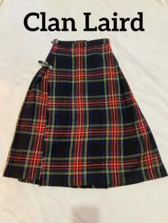 【スコットランド製】 Clan Laird チェック 巻きスカート