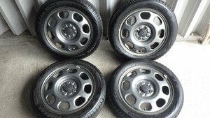 スズキハスラー純正 4.5x15 ET45＋ブリヂストン ブリザック VRX2 165/60R15 8~8.5分山 中古４本 ソリオ ハスラー他