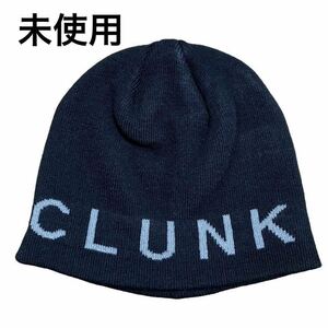 未使用 クランク CLUNK ニット帽 帽子 ゴルフウェア ニットキャップ ブラック FREE ゴルフウェア メンズ レディース