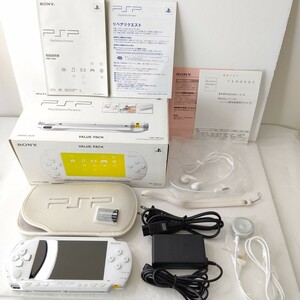 ソニー　PSP1000 セラミックホワイト　極美品　バリューパック　ゲーム機